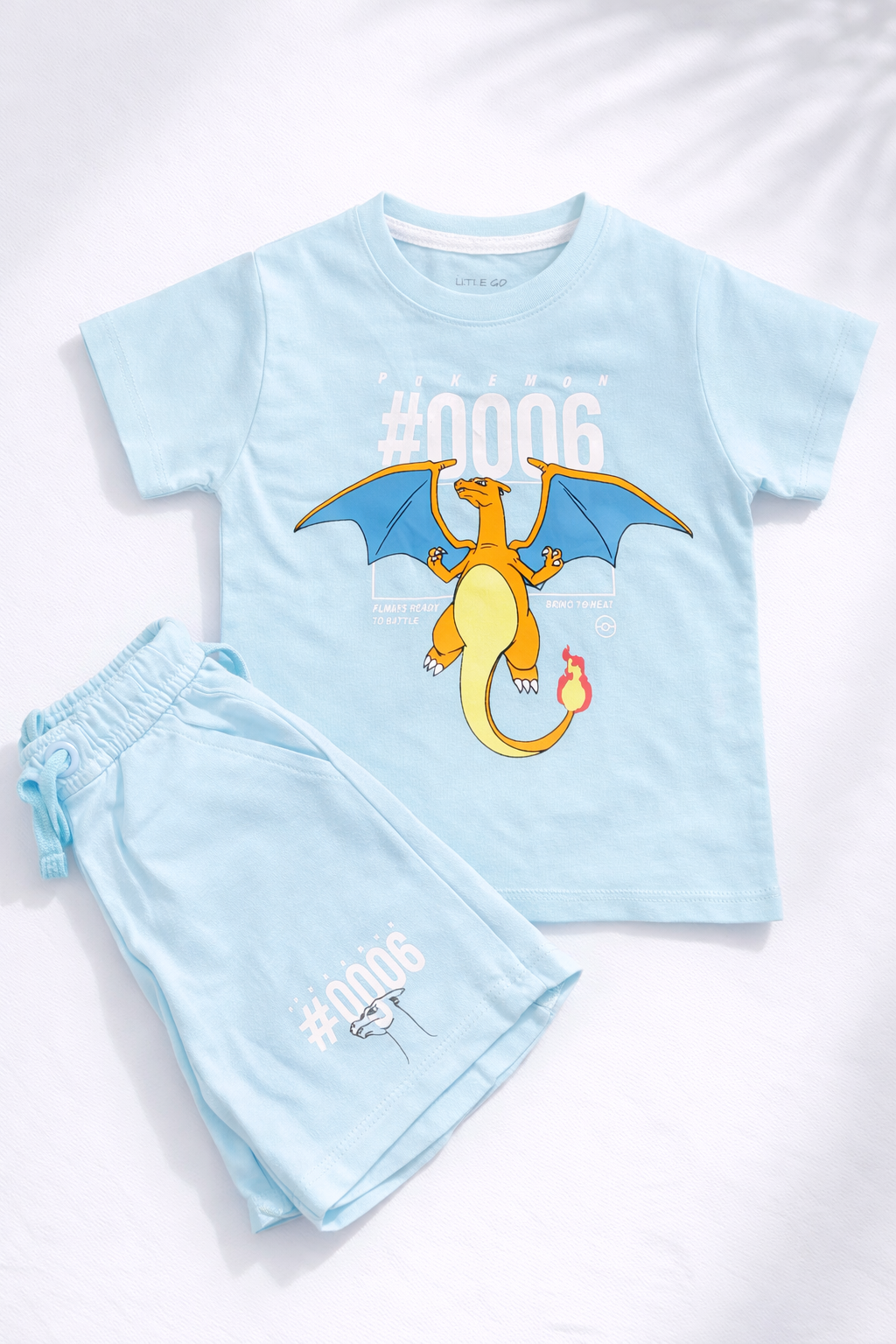 Blue Pokémon Kids T-Shirt & Shorts Set