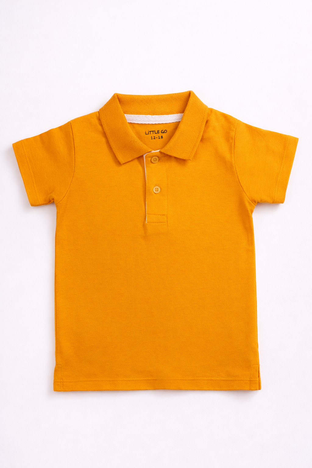 Boys Classic Mustard Polo Shirt – Soft Cotton Summer Tee