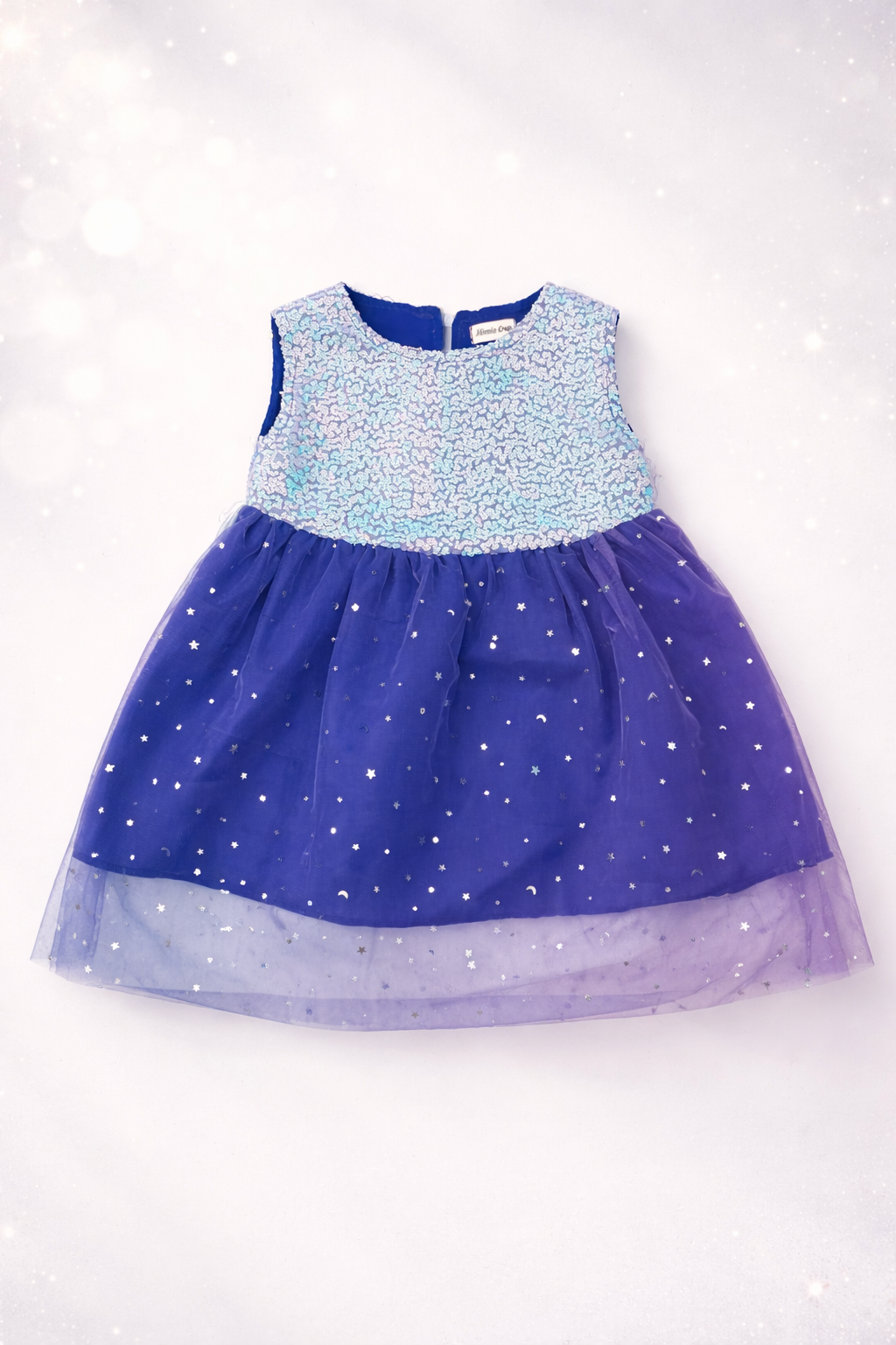 Midnight Star Sequin Party Dress for Baby Girl