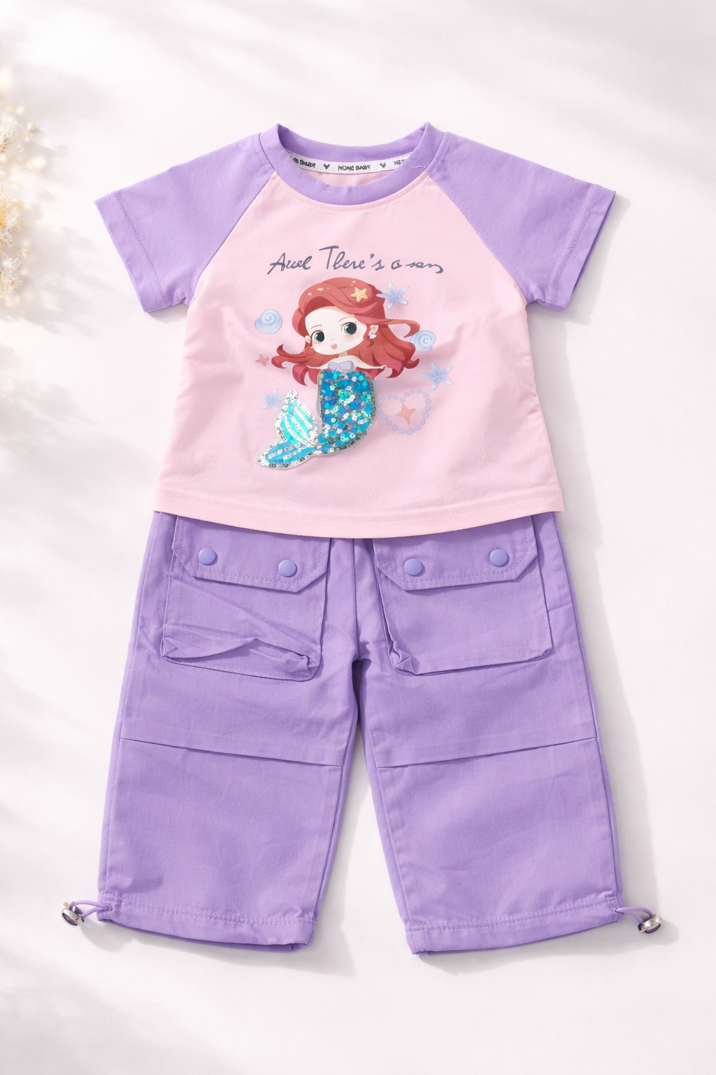Little Mermaid 2-Piece Summer Cargo Set