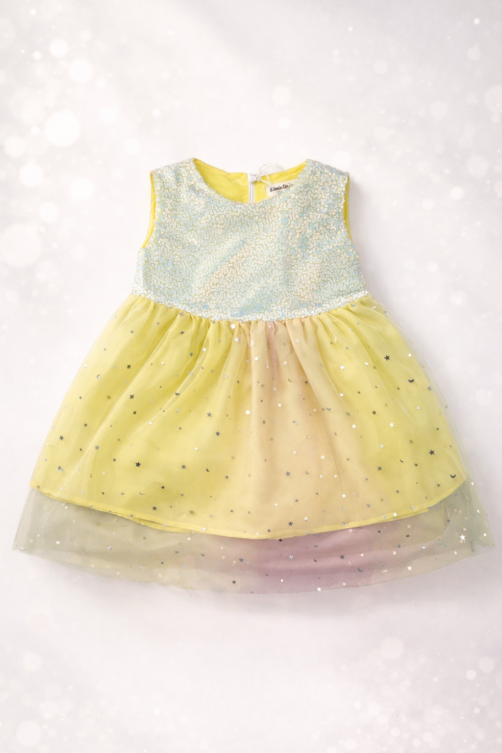 Sunshine Star Sequin Party Dress for Baby Girl