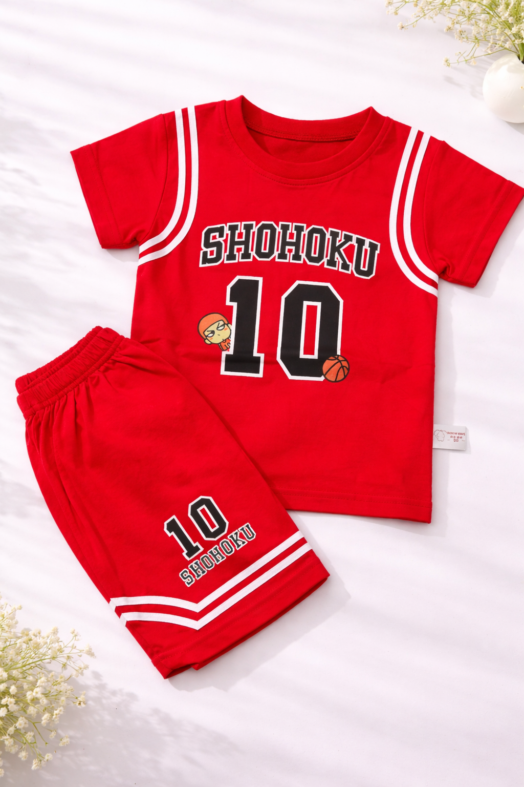 Shohoku 10 Basketball Co-Ord Set – Red