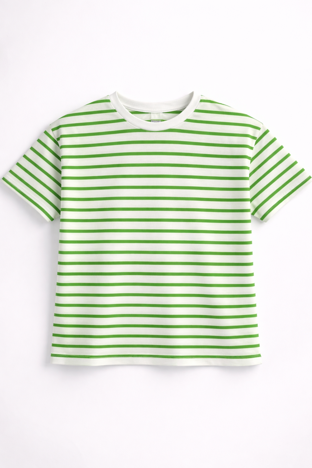 Classic Green Stripe Cotton T-Shirt – Kids