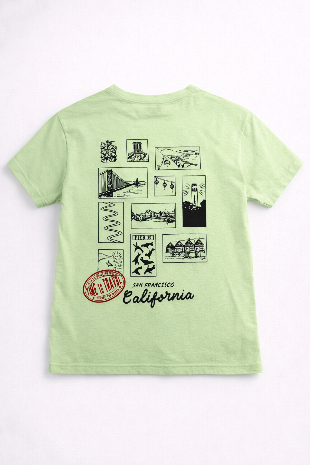 Travel Enjoy Every Moment Graphic T-Shirt – Mint Green