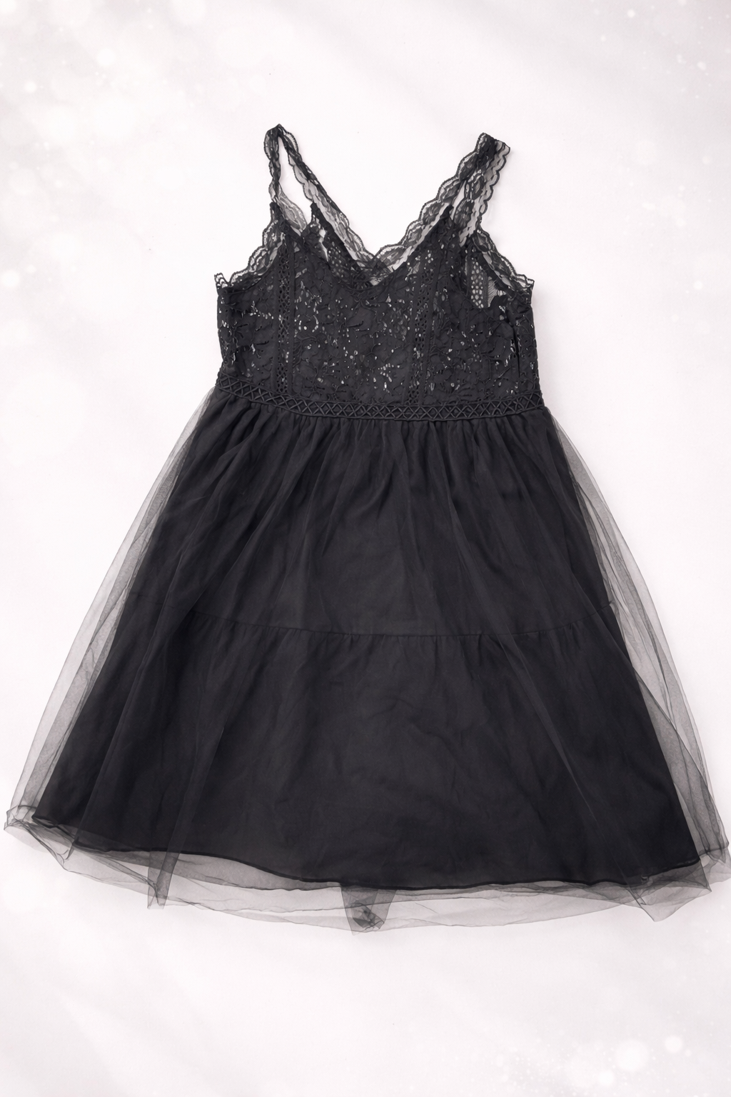 Midnight Lace Princess Party Dress for Girls