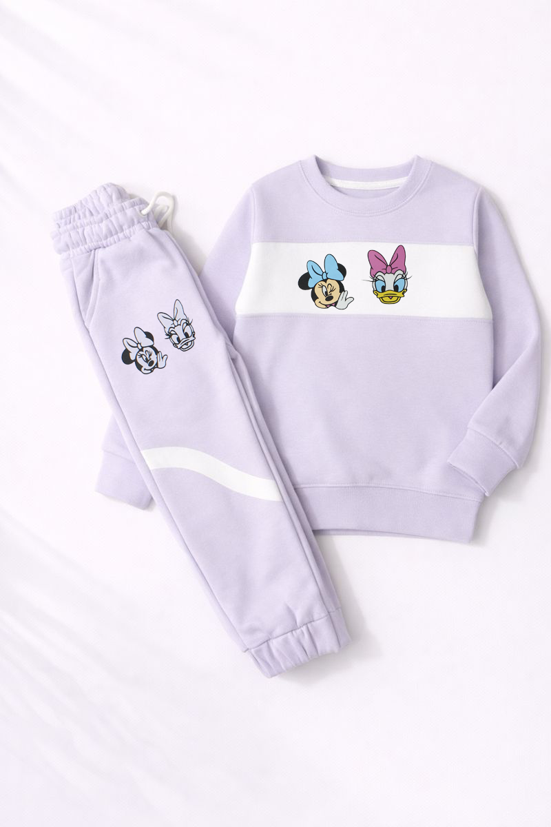 Girls Pastel Cartoon Co-Ord Set