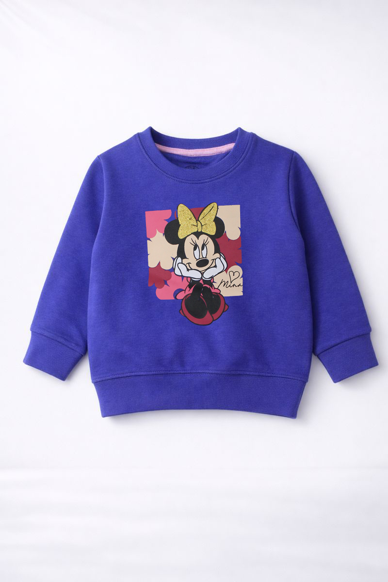 Girls Royal Blue Cartoon Co-Ord Set