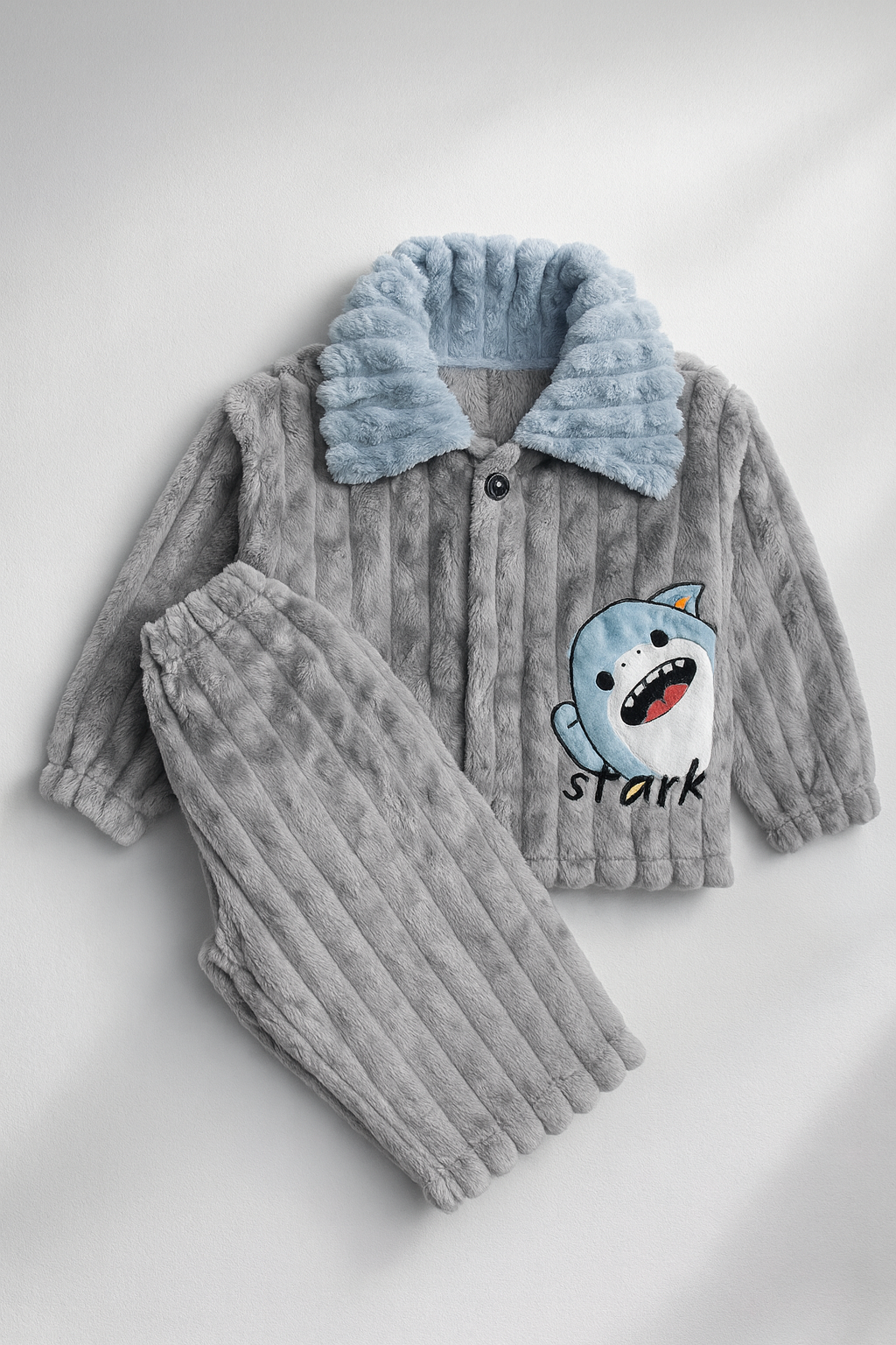 Boys Blue & White Varsity “M” Fleece Hoodie