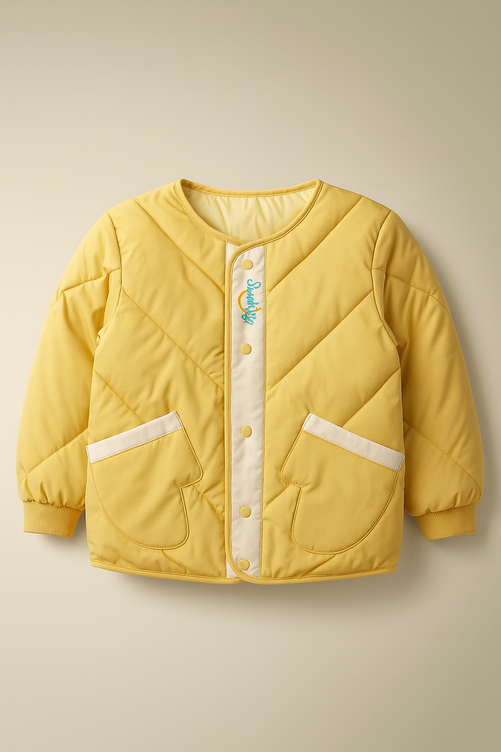 Baby Quilted Winter Sleeping Suit Set – 2-Piece Padded Jacket & Footed Bottom