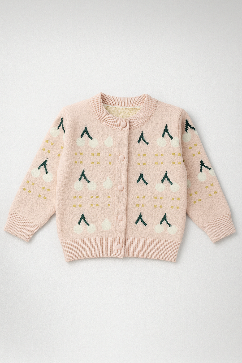 Peachy Cherry Knit Cardigan